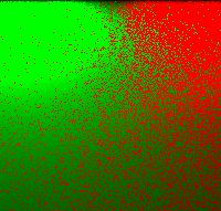 Two-light scene rendered with ReSTIR.
